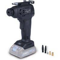 Akku Hand Kompressor C-HKO7BE-X Scheppach Black 20V - 7 bar Arbeitsdruck | LCD Display | LED Leuchte | inkl. 6-tlg Zubehörset