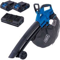 Akku-Laubsauger/-bläser BC-BLV720-X Scheppach | Brushless | Luftgeschwindigkeit 210 km/h | 45L