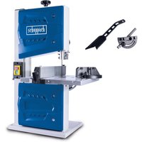 Bandsäge HBS25 scheppach - 350W | 230V | Durchlasshöhe/-breite: 80 mm / 200 mm | Arbeitstisch mit 300x300 mm