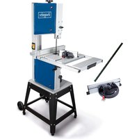 Bandsäge HBS400 Scheppach - 750W | 170mm Schnitthöhe | 6-15mm Sägebandbreite | 360-720m/min Sägegeschwindigkeit | inkl. 2 Sägeband