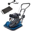 Benzin Rüttelplatte HP1400S Scheppach - 2PS | 13kN Verdichtungsdruck | 25cm Verdichtungstiefe | inkl. Gummimatte und Fahrvorrichtung