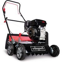 Benzin Vertikutierer SC40P Scheppach - 40cm Arbeitsbreite | Tiefe -15 bis +5 mm | 45L Fangkorb