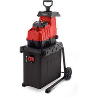 Elektro Gartenhäcksler GS70 Scheppach - 230V 2800W | max. Ø 42 mm Aststärke | 8x Messerwalzen | Leisehäcksler inkl. 56L Fangbox