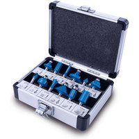 Fräserset / 12-teilig / mit Aufnahmeschaft 8 mm Scheppach