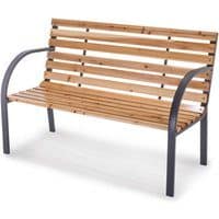 Gartenbank PX-GB-1 Practixx - 2-Sitzer Bank | 120cm Länge | 160kg belastbar | Holz-Anthrazit | stabil und modern