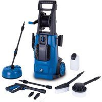 Hochdruckreiniger HCE2800 Scheppach - 5m Schlauch | 180bar | Fördermenge: 480 l/h | inkl. Fahrvorrichtung