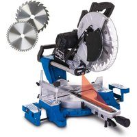 Kappzugsäge HM140L Scheppach - inkl. 2.Sägeblätter | 2000W | 330mm Schnittbreite | 105mm Schnitthöhe