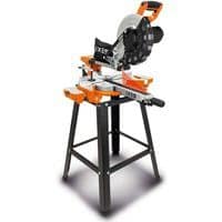 Kappzugsäge KZS254UG IXES - 2000W | 340mm Schnittbreite | 90mm Schnitthöhe | 48Z HW Sägeblatt | inkl. Laser & Untergestell