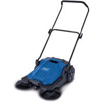 Kehrmaschine S800 Scheppach - 650mm Kehrbreite | 2600m²/h Flächenleistung | 20L Fangkorb | 3 Bürsten