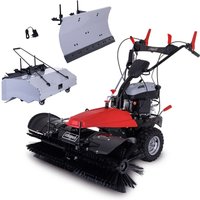 Kehrmaschine SC2200PE - Scheppach - inkl. Sammelbehälter 70l und Schneeschild