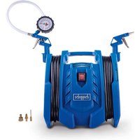 Kompressor Airforce 7 Scheppach - 230V | 8 bar Arbeitsdruck | 180 L/min | ölfrei & mobil 8m Arbeitsradius | inkl. Reifenfüller