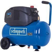 Kompressor HC24x Scheppach - 8bar | 24L | ölfrei | 180L/min Ansaugleistung | inkl. Fahrvorrichtung