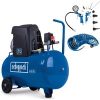 Kompressor HC63 Scheppach - 10bar | 1500W | 50L Kessel | Ansaugleistung 173 L/min | ölgeschmiert | inkl. 10m Druckluftschlauch & 13-tlg. Zubehör-Set