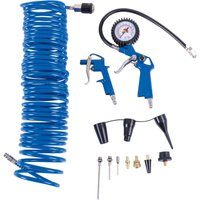 Kompressor Zubehörset Scheppach - 14-tlg. Set | mit 10m Druckluftschlauch