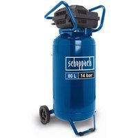 Kompressor stehend HC85V Scheppach - 14 bar | 330 l/min | ölfrei | 2x Manometer / 2x Kupplung