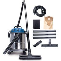 Nass- Trockensauger NTS20 Scheppach - 1200W | 20L Edelstahlbehälter | Ausblasfunktion | mit Zubehör