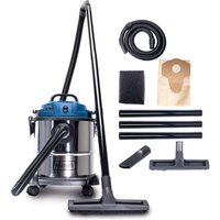 Nass- Trockensauger NTS20 Scheppach - 1200W | 20L Edelstahlbehälter | Ausblasfunktion | mit Zubehör