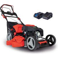 Rasenmäher MS225-53E Scheppach - E-Start | Radantrieb | 6PS | 53cm Schnittbreite | 65 Liter Fangkorb