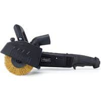 Satiniermaschine RMS1300-BE Scheppach Black - 100mm Bürstenbreite | variable Drehzahl | mit Messingdrahtbürste | Bürstenschleifer