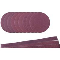 Schleif-Set Scheppach - 12-teilig | 3x Schleifpapier | 1x Schleifband