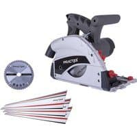 Tauchsäge PX-TS-55 Practixx - 55mm Schnitttiefe | 3x 500mm Schiene & Zubehör | mit 2.Sägeblatt 48Z