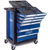 Werkstattwagen TW1150 Scheppach - 70tlg. | max. 200kg Belastung | Abschließbare Schubladen | Chrom-Vanadium-Stahl Werkzeuge