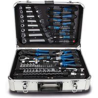 Werkzeugkoffer TB150 Scheppach - 101 tlg. Werkzeug befüllt & abschließbar