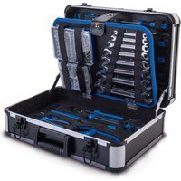 Werkzeugkoffer TB225 Scheppach - 235 tlg. Werkzeugset | Aluminium Koffer | mit Schraubenschlüssel