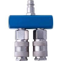 Zubehör-Set für Druckluftschnellkupplungen 2-Wege scheppach