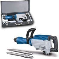Abbruchhammer AB1600 Scheppach - 1600W | 50J Schlagkraft | 30mm SDS Hex | Anti Vibration | inkl. Spitz- und Flachmeißel