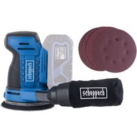 Akku-Exzenterschleifer C-OBS125-X Scheppach - Schleifscheibe Ø125 mm | Schwingzahl von 6000 – 24.000 min-1