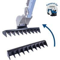 Baggerrechen Scheppach - 100 mm | 10 Krallen