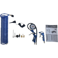 Kompressor Zubehörset Scheppach - 14-tlg. Set | mit 10m Druckluftschlauch