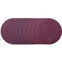 Schleifpapier Set Scheppach - 10teilig | Ø 180 mm | Körnung 40 / 80 / 120 / 180 / 240 je 2 Stück