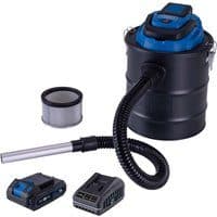 Akku Aschesauger C-AVC15-X Scheppach - 20V | 15L Metallbehälter | 10kPa Saugleistung | 1000mm Absaugschlauch | inkl. 2Ah Akku + 2