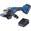 Akku-Winkelschleifer BC-AG125-X Scheppach | Brushless | Schleifscheiben Ø125mm | Drehzahl 3000-10000min-1 | inkl. 2Ah Akku & 2