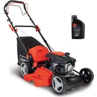 Benzinrasenmäher MS161-46 Scheppach inkl. Öl - 46 cm Schnittbreite | Radantrieb | Mulchfunktion