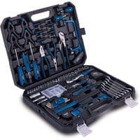 Werkzeugkoffer WZK169 Scheppach gefüllt - 169-teiliges Werkzeug-Set | stabiler Kunststoffkoffer